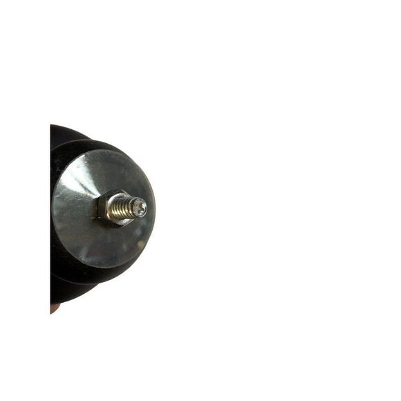 Pair of Curtain Drapery Rod End Cap Finials Brushed Metal - Picture 5 of 5
